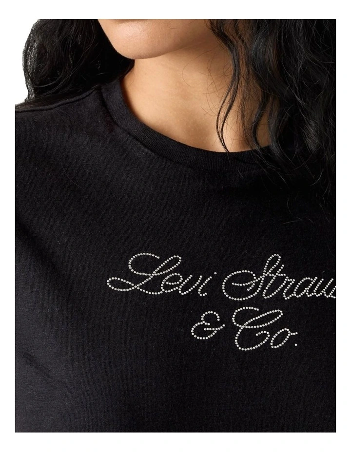 Graphic Classic Tee in Black image 3