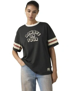 Graphic Tabor T-Shirt in Pirate Black