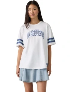 Graphic Tabor T-shirt in Bright White