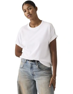Vintage Short-Sleeve Tee in Bright White