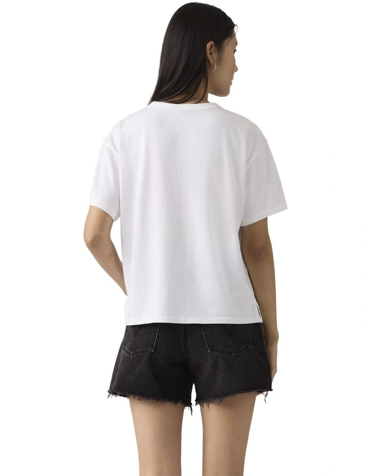 Graphic Vintage Tee in Bright White image 2