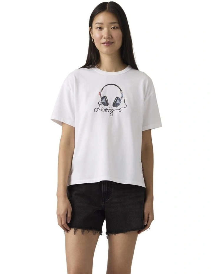 Graphic Vintage Tee in Bright White image 4