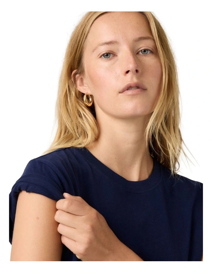 Favorite Cotton Tee in Peacoat image 4