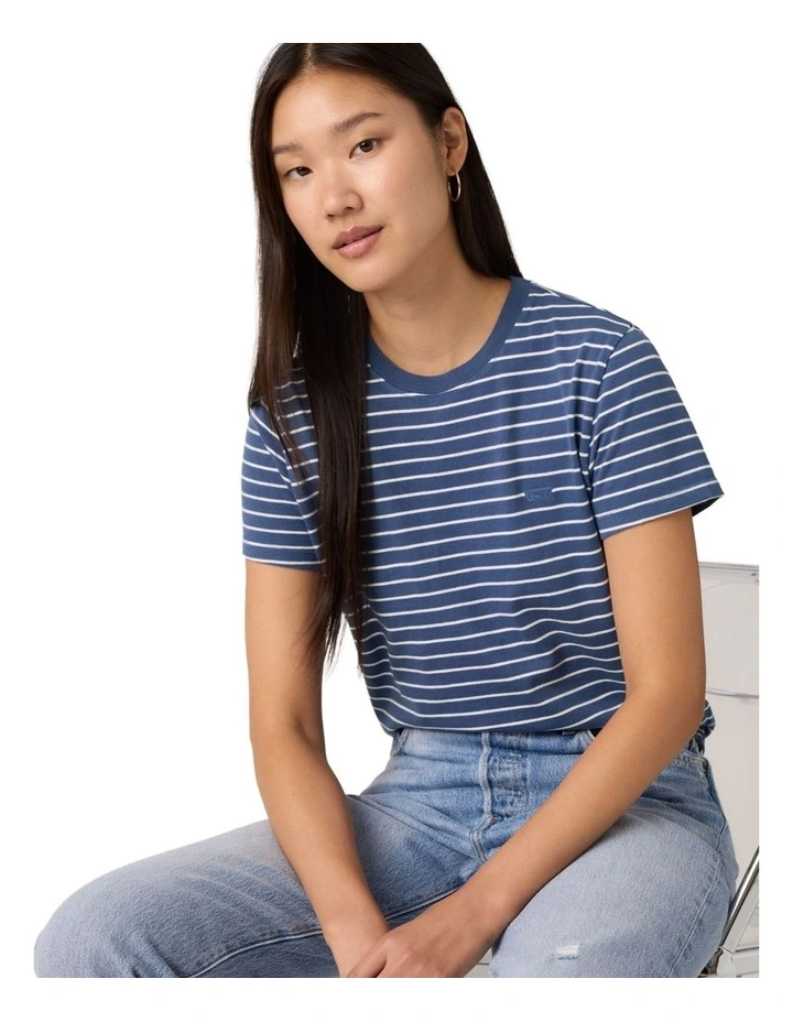 Favorite Cotton Tee in Sunshine Blue image 4