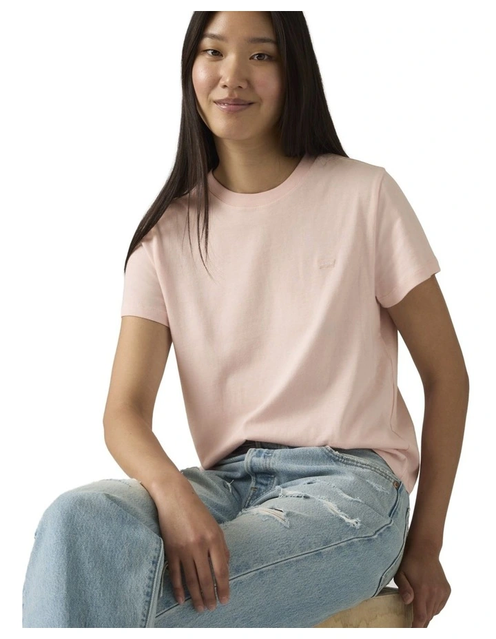 Favorite Cotton Tee in Crystal Pink image 3