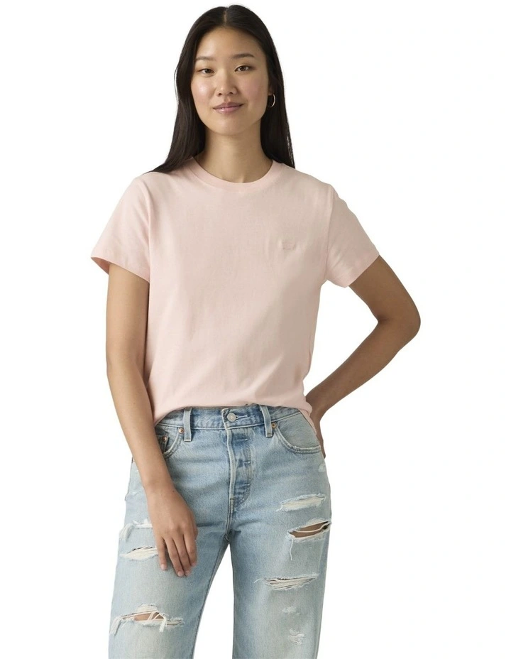 Favorite Cotton Tee in Crystal Pink image 4