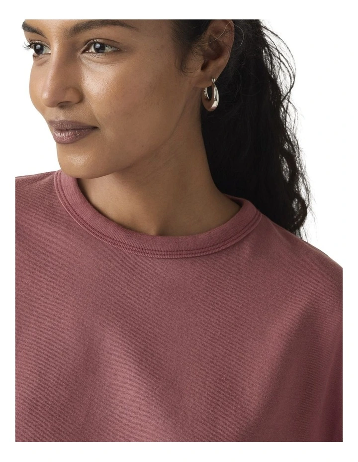 Vintage Short-Sleeve Tee in Crushed Berry image 3