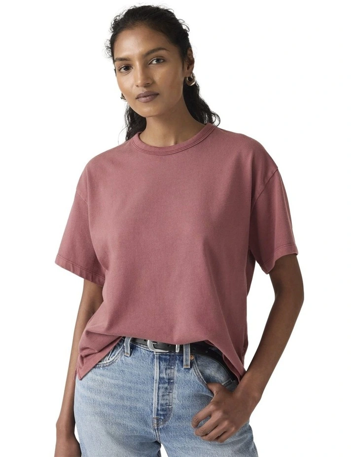 Vintage Short-Sleeve Tee in Crushed Berry image 4