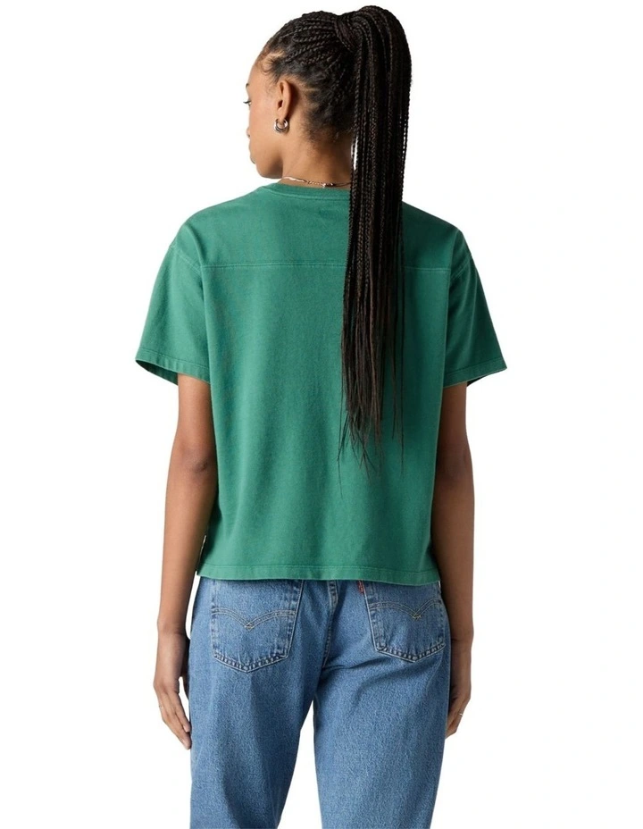 Graphic Vintage Sport Tee in Pine Green image 2