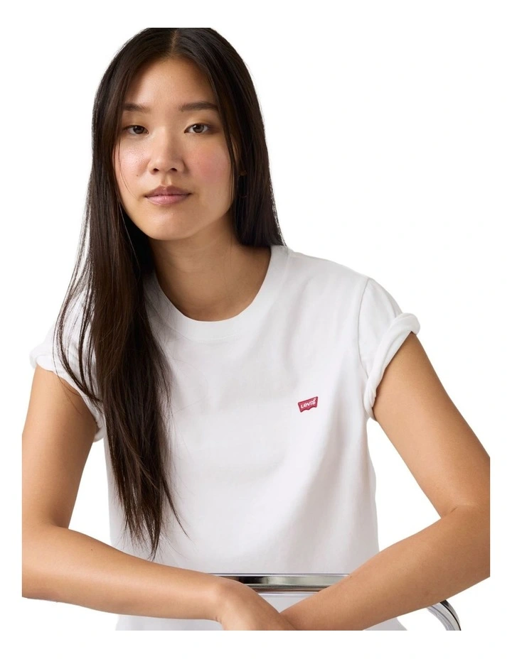 Favorite Cotton Tee in Bright White image 3