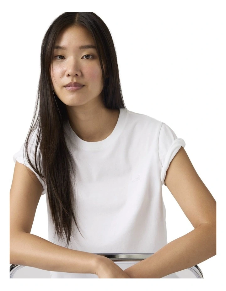 Favorite Cotton Tee in Bright White image 4