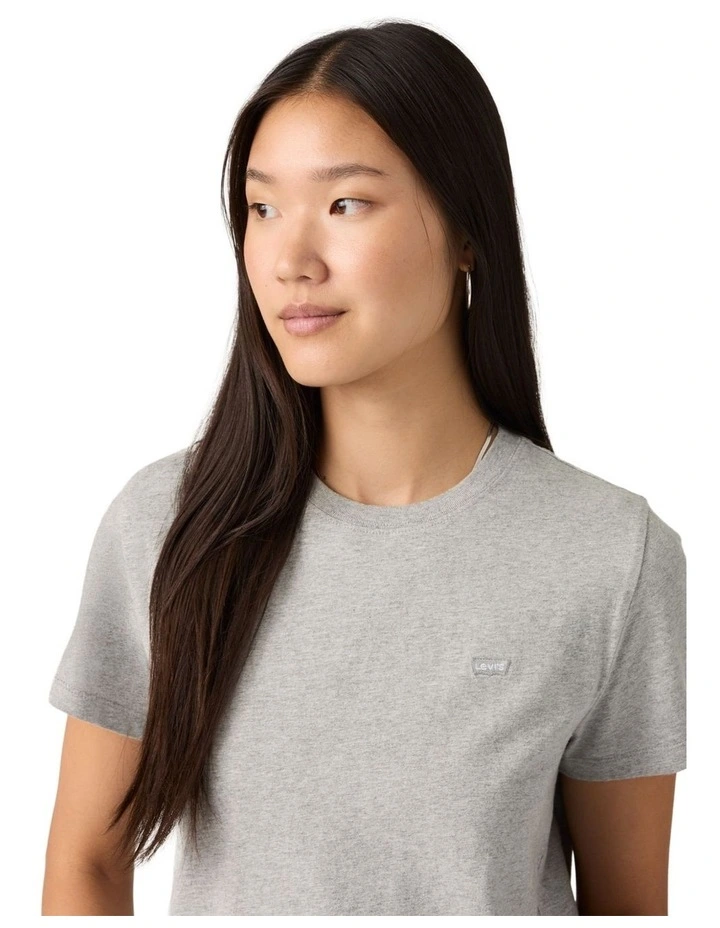 Favorite Cotton Tee in Heather Gray image 4