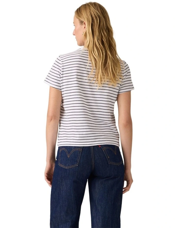 Favorite Cotton Tee in Golf Course Stripe image 2