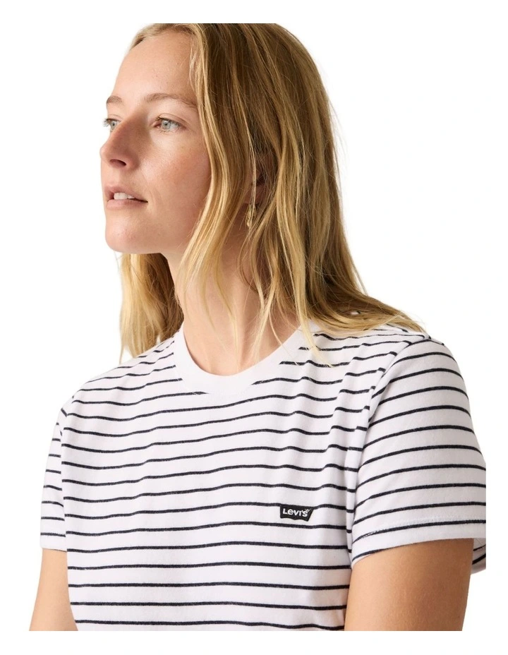 Favorite Cotton Tee in Golf Course Stripe image 3