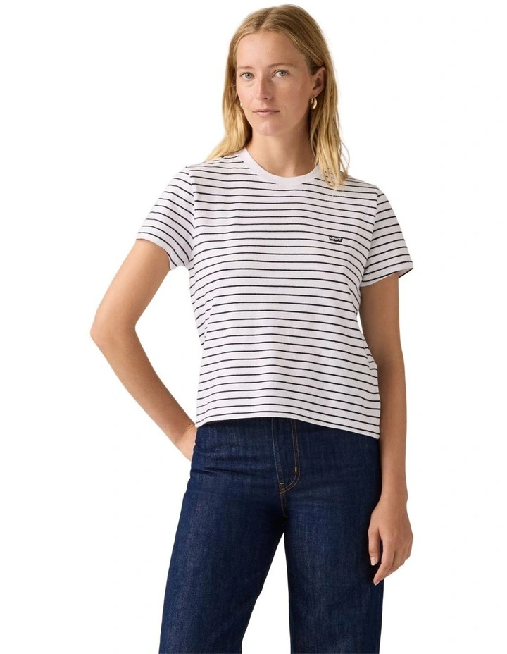 Favorite Cotton Tee in Golf Course Stripe image 4