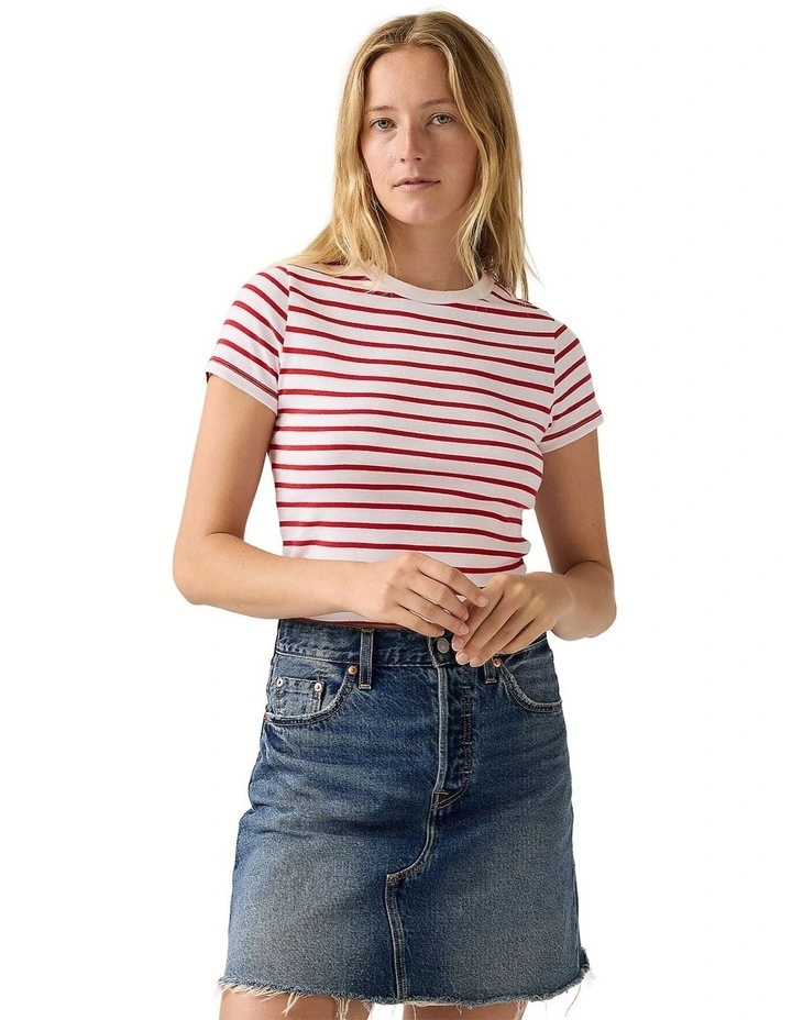 Essential Sporty T-shirt in Emily Stripe image 4