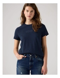 Graphic Favorite Tee inClub Serif Navy Blazer