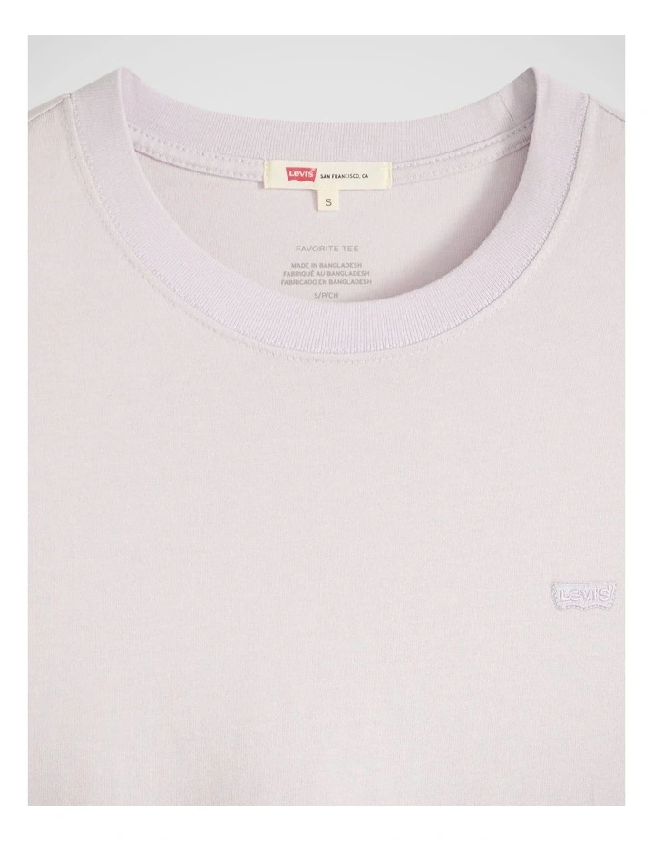 Favorite Cotton Tee in Lavender Blue image 4