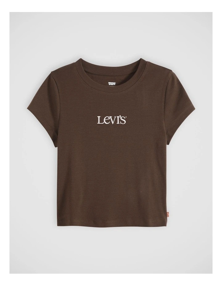 Graphic Essential Baby Tee in Emb Club Logo Java image 6