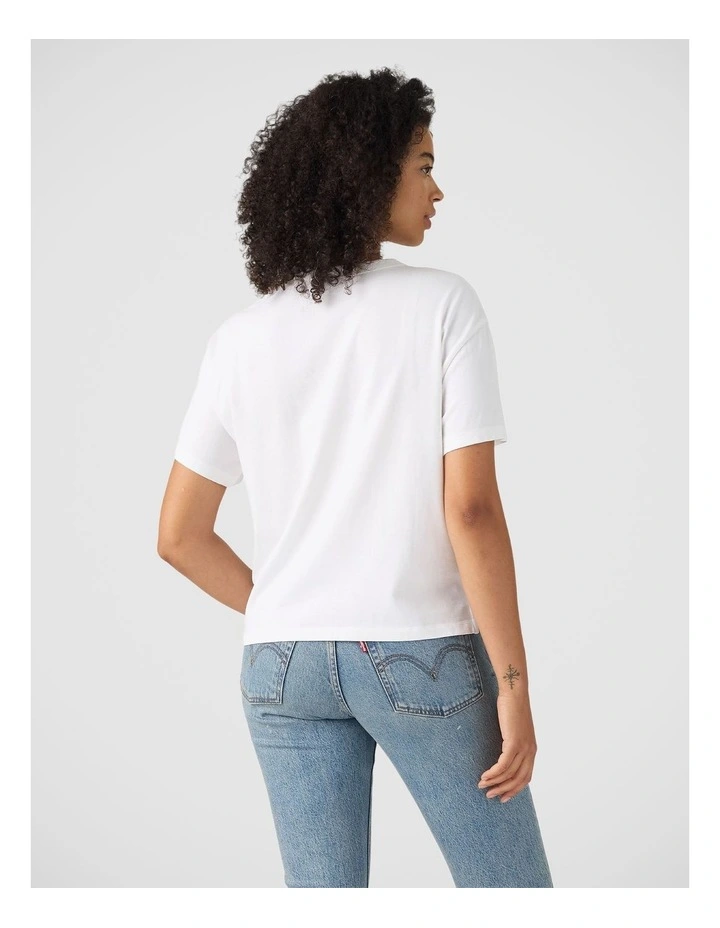 Graphic Vintage Short-Sleeve Tee in Flora Obscura Bright White image 2