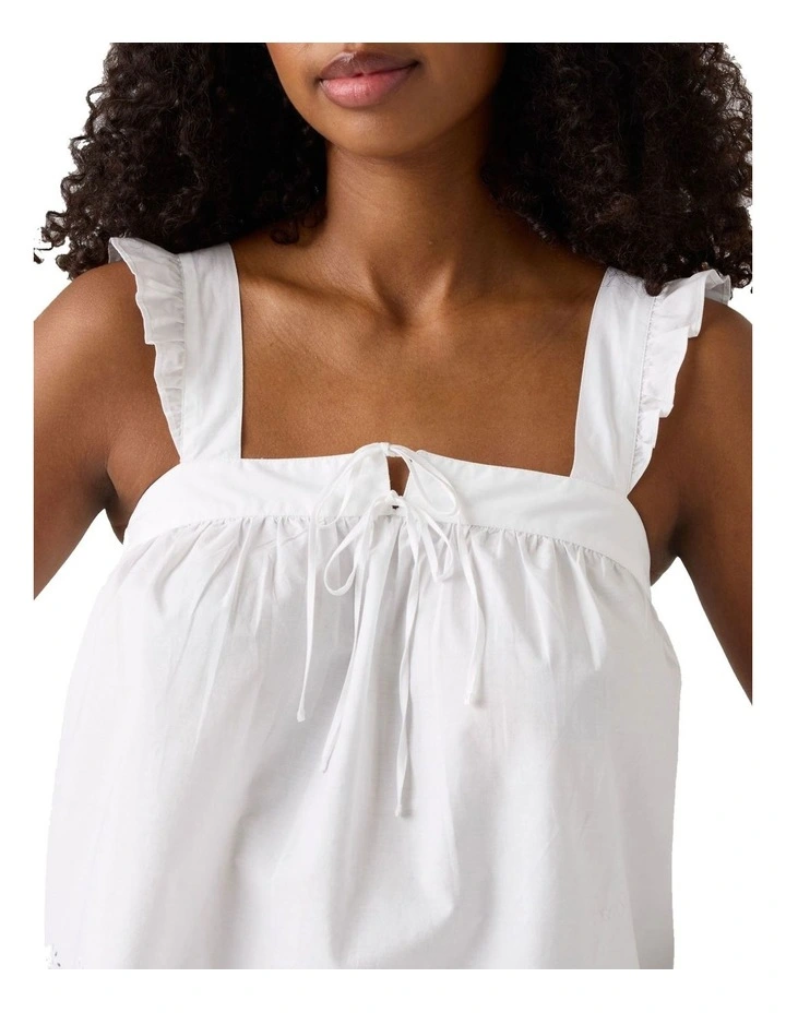 Cecilia Top in Bright White image 3