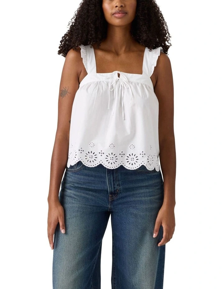Cecilia Top in Bright White image 4