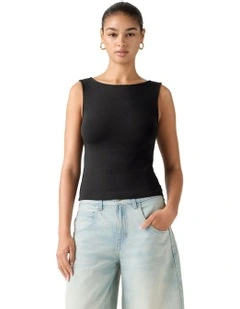 Blair Boatneck Top in Anthracite Night