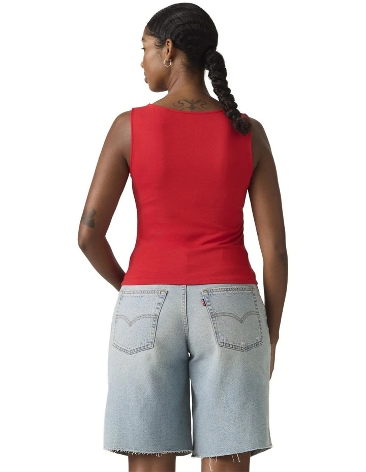 Blair Boatneck Top in Urban Red image 2