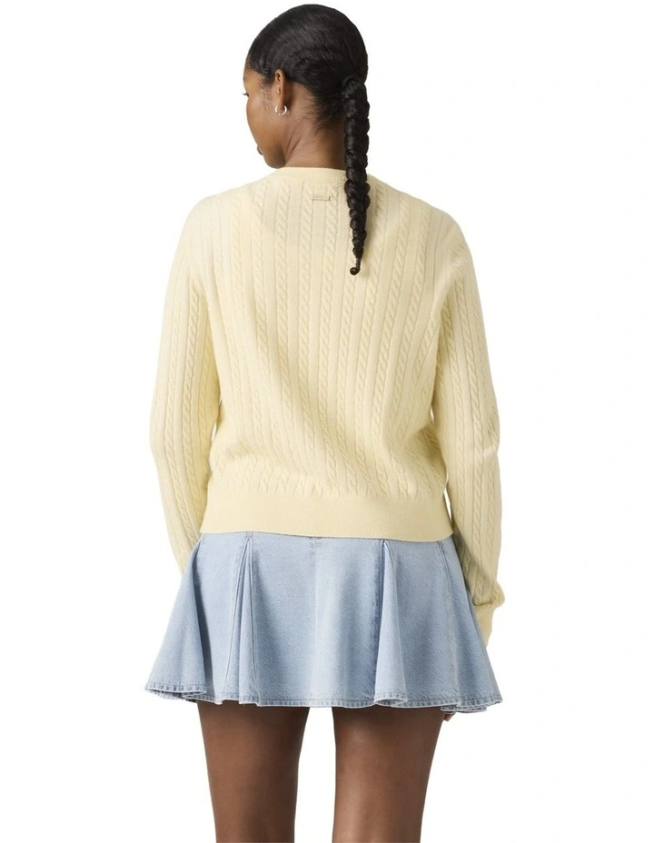 Supersoft Crewneck Cardigan in Rutabaga image 2