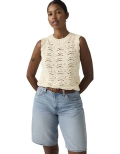 Hope Crochet Tank in Tofu