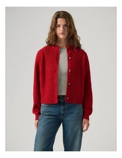 Charlotte Crewneck Cardigan in Emboldened