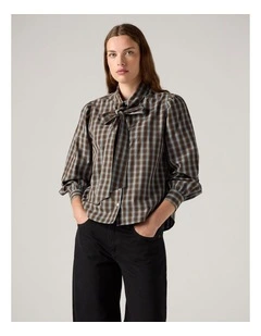 Judice Western Shirt in Adelaide Plaid Fallen Rock Poplin