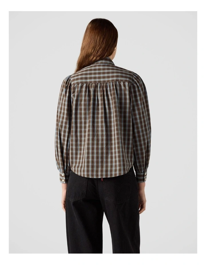 Judice Western Shirt in Adelaide Plaid Fallen Rock Poplin image 2