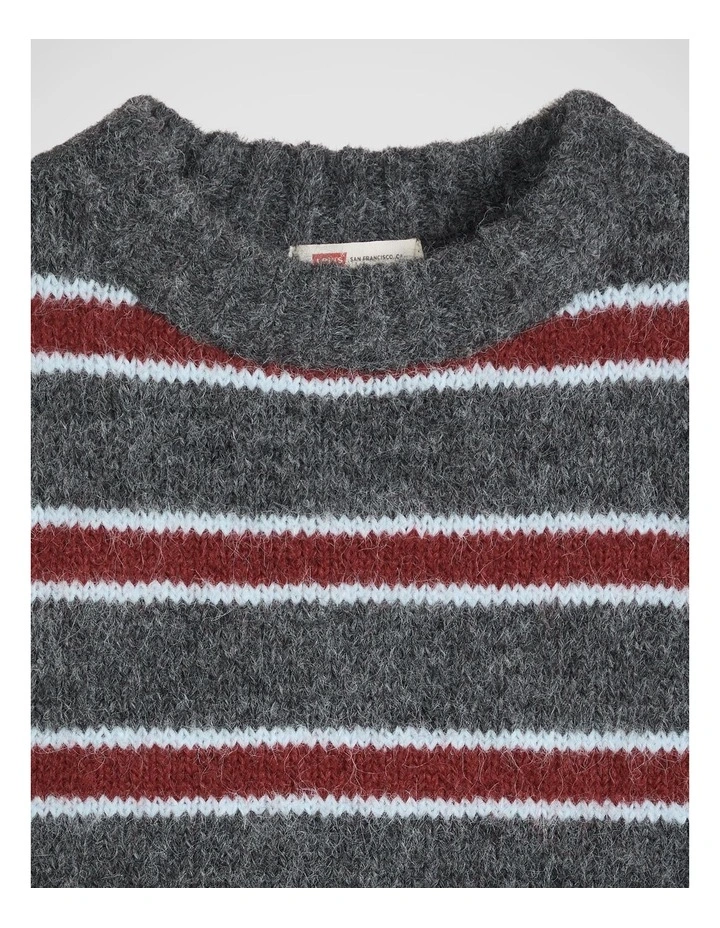 Alice Sweater Vest in Juliette Stripe Dark Grey Heather image 4