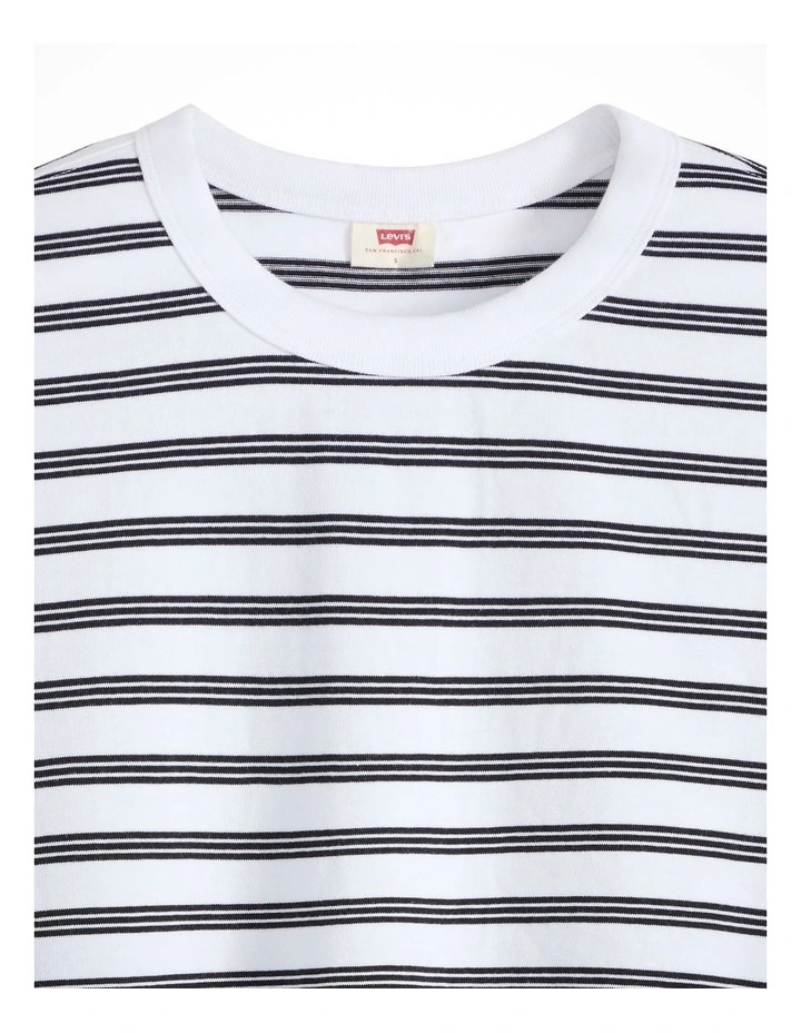 Vintage Long-Sleeve Tee in Paloma Stripe Bright White image 4