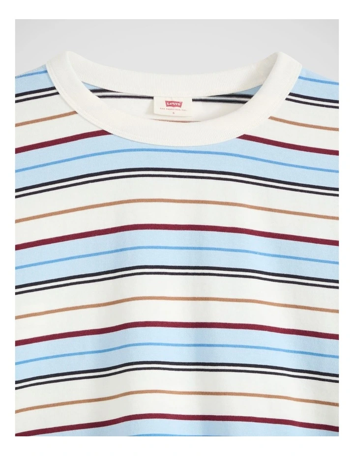 Vintage Long-Sleeve Tee in Wednesday Stripe Egret image 4