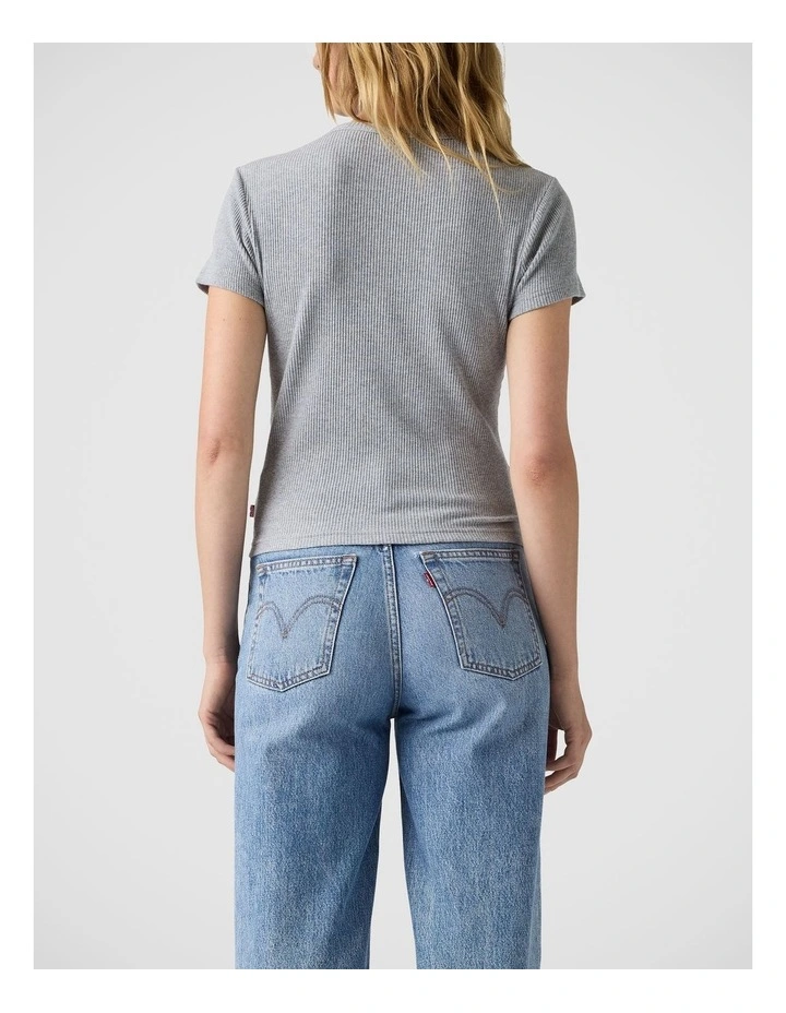 Rory Button-Through Shirt in Medium Grey Heather image 2