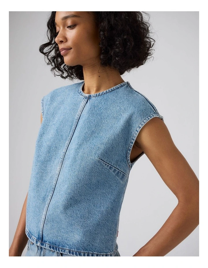 Denim Tee in Easy Days image 3