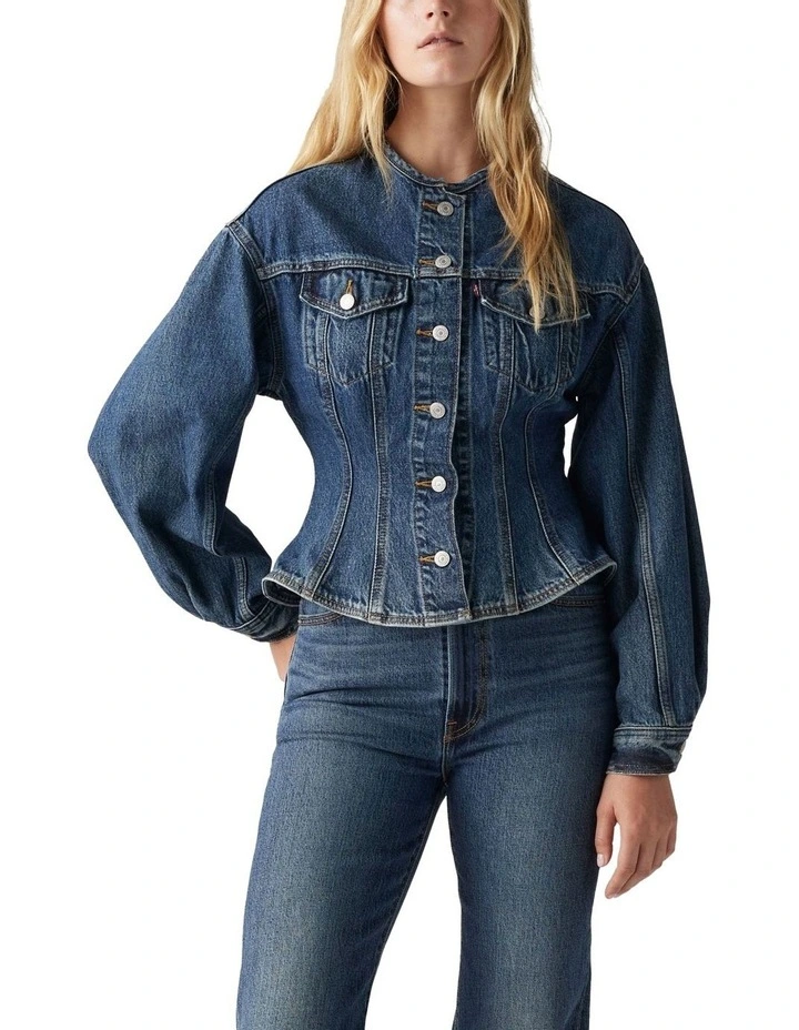 Sculpted Trucker Jacket in Wonderlust image 1