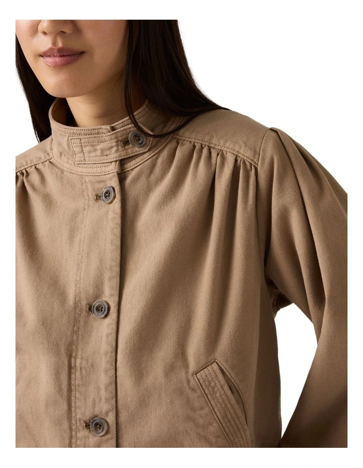 Parker Pretty Short Coat in Pine Bark image 3