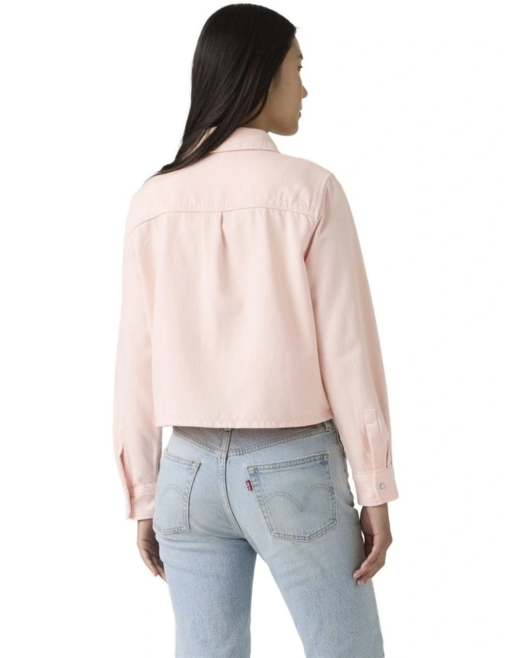 Logan Shacket in Dusty Crystal Pink image 2