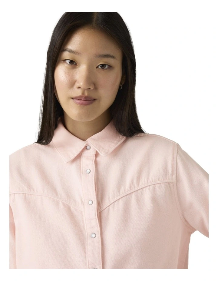 Logan Shacket in Dusty Crystal Pink image 3