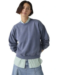 Vintage Boxy Sweatshirt in Sunshine Blue