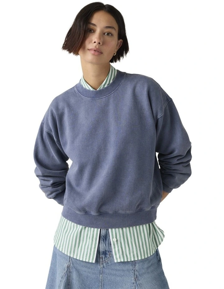 Vintage Boxy Sweatshirt in Sunshine Blue image 1