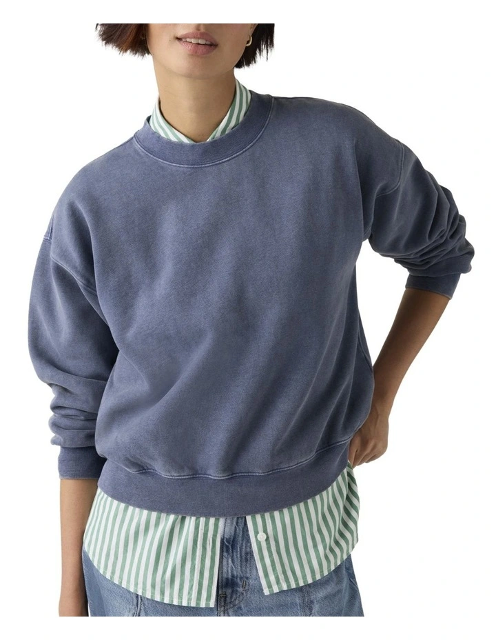 Vintage Boxy Sweatshirt in Sunshine Blue image 3