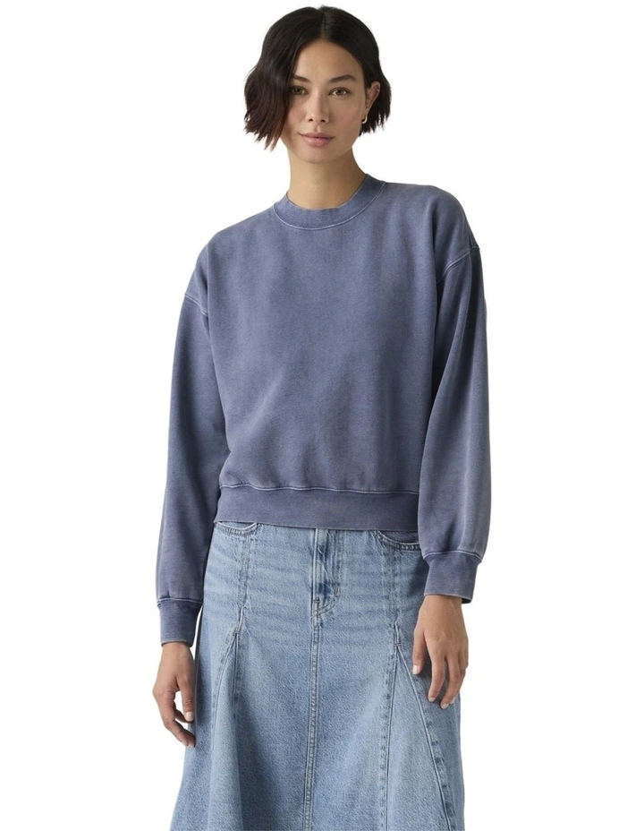 Vintage Boxy Sweatshirt in Sunshine Blue image 4