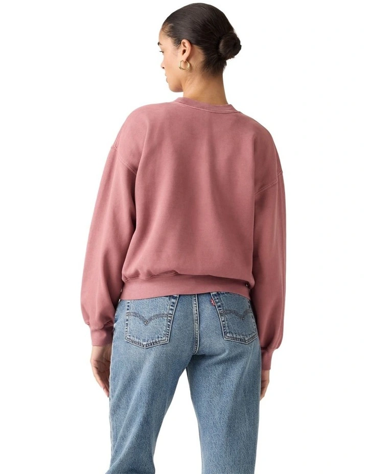 Vintage Boxy Sweatshirt in Crushed Berry image 2