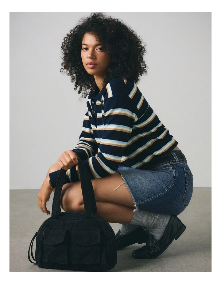 Levis Blake Handbag in Not Another Washed Blk image 4