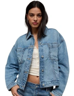 Denim Jacket in Light Wash