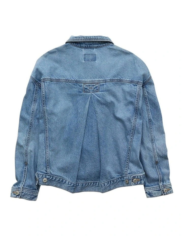 Denim Jacket in Light Wash image 4